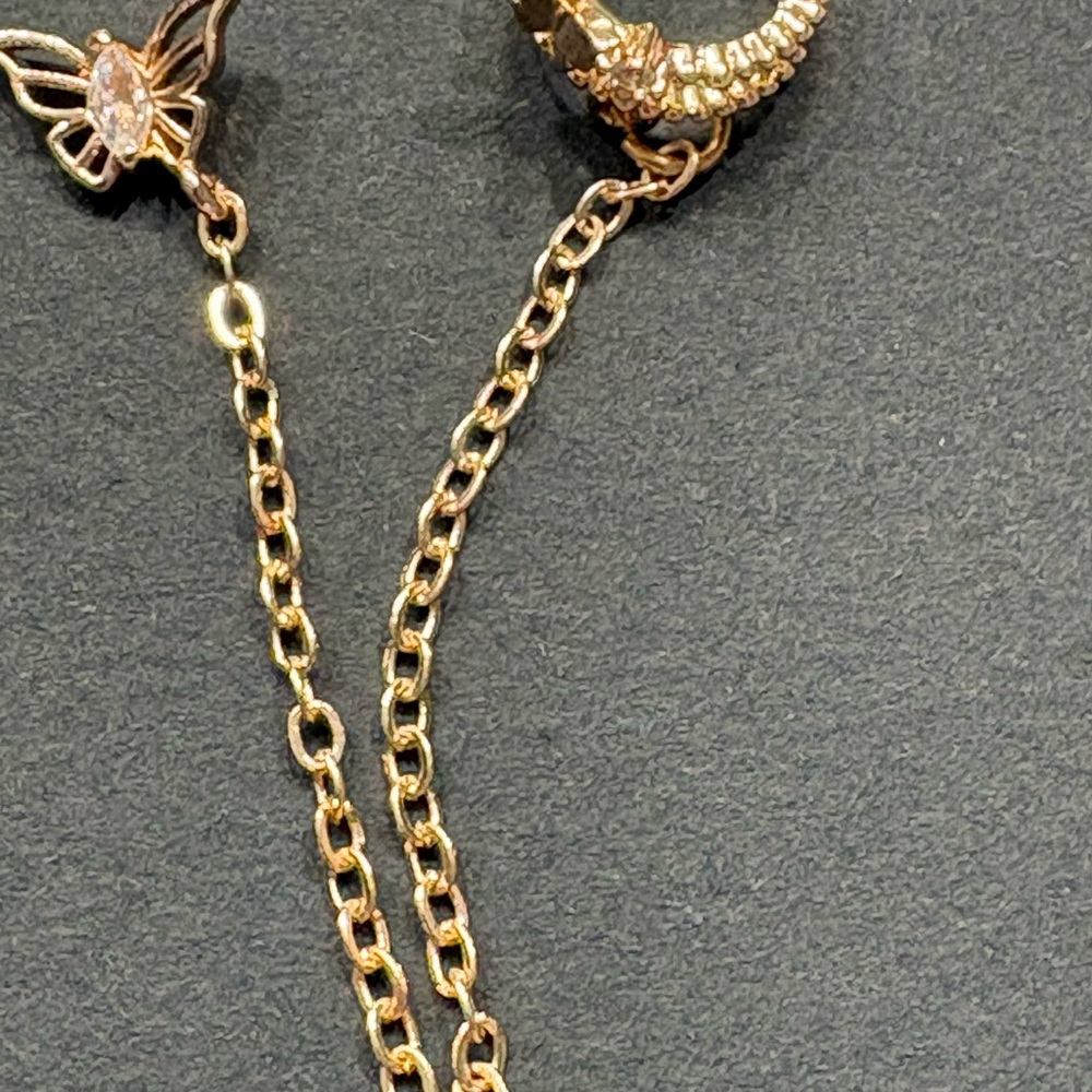Elegant Gold Butterfly Chain Bracelet
